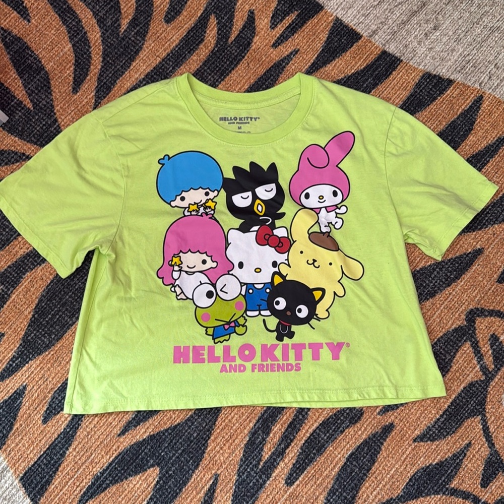 Sanrio Hello Kitty and Friends Neon Crop T-Shirt Women’s